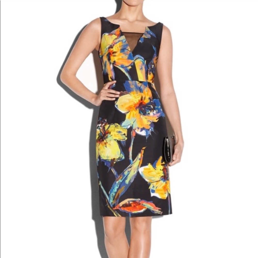 NWT Milly Ella Sleeveless Pop-Art Floral Dress